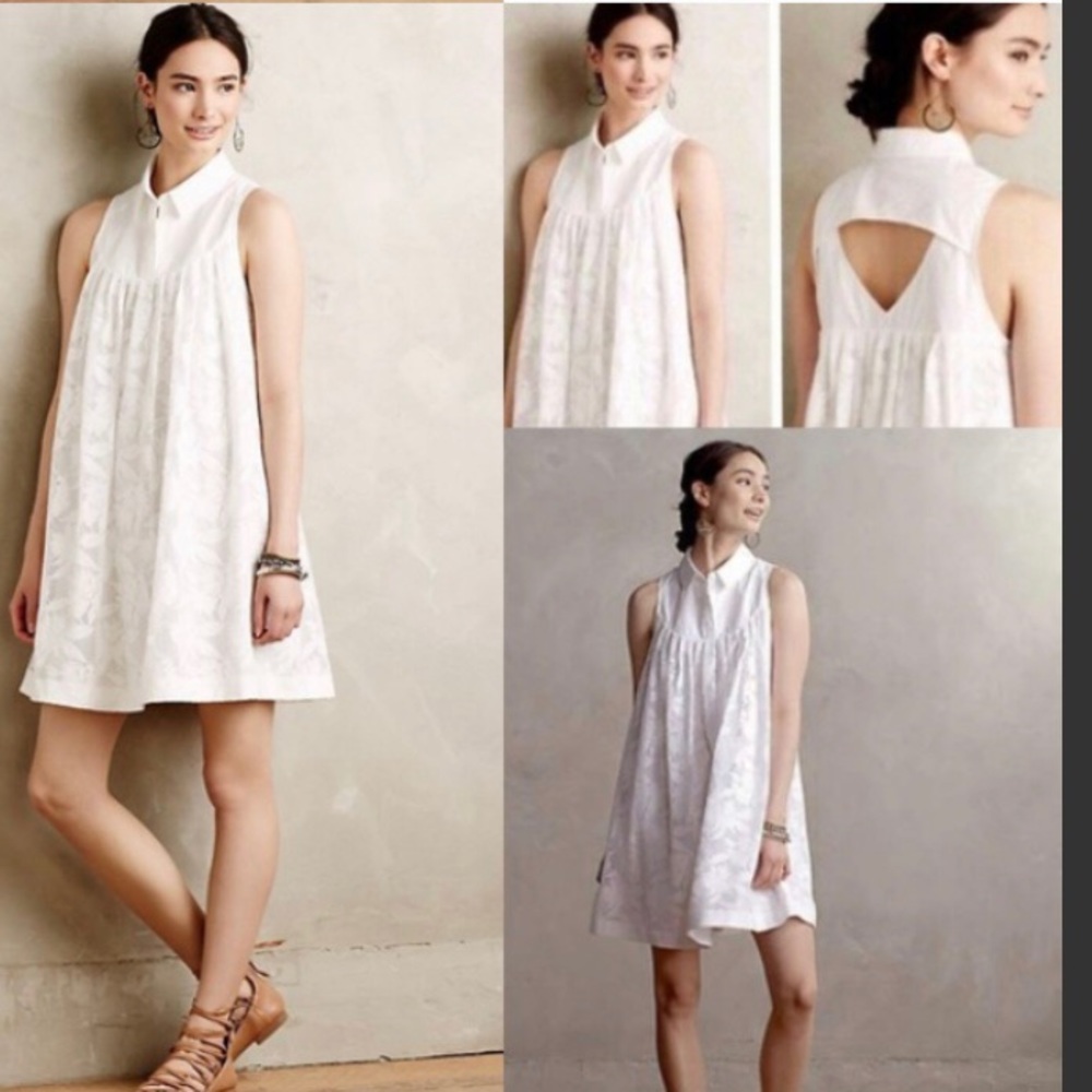 Anthropologie HD in Paris White Lace Dress
